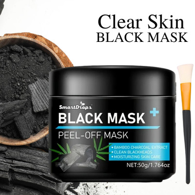 smartdrops Charcoal Peel Off Black Mask For Anti-Pollution & Brightening Face Mask(50 ml)