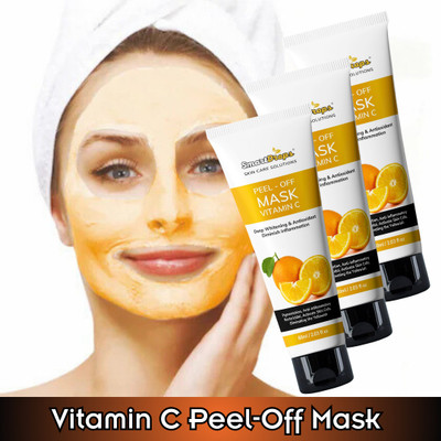 smartdrops Vitamin C Peel Off Mask - Reduces fine lines, wrinkles | Remove Blackhead & pore(180 ml)