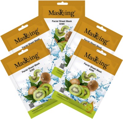 MasKing Beauty Facial Sheet Mask Kiwi Pack Of 5(100 ml)