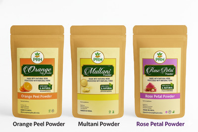 PRH MULTANI&ROSEANDORANGE PEEL POWDER 100 GRAM EACH PACKET TOTAL 300GRAM PACK OF 3(2.9 g)