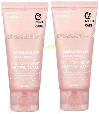 Prefetto COSMO Collagen Glow Mask Pack of 2 for a Youthful Appearance(200 ml)