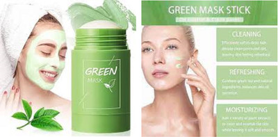 Luipui trending best skin care green tea mud clay stick(40 g)