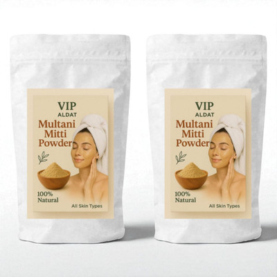 VIP ALDAT Herbal Multani Mitti Powder for Clear Face – Pack of 2 (2×400g)(800 g)