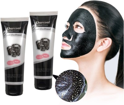 tanvi27 Deep Cleansing & Skin Care Activated Charcoal Peel Off Mask for Men and Women set of 2 Face Wash(260 g)