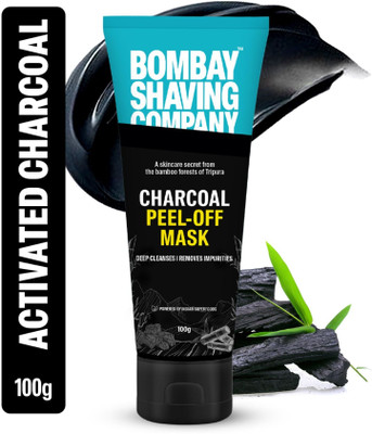 BOMBAY SHAVING COMPANY Charcoal Peel off Mask | Face Pack for DeTan & Blackhead Removal(100 g)