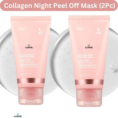LORSHEL Collagen Night Peel Off Mask for Brightening and Evening Skin Tone(150 ml)