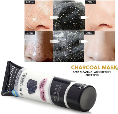 AMOSFIA Detoxifies Skin, Deep Cleansing, Prevents Pore Clogging, Charcoal Peel Off Mask(130 ml)
