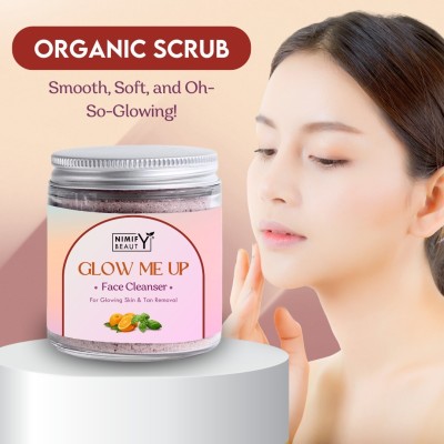 Nimify Beauty Glow Me Up Face Cleanser Powder for Skin Care | Face Pack for Glowing Skin(50 g)