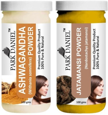 PARK DANIEL Natural Ashwagandha Powder & Jatamansi Powder Combo Pack of 2 Jars of 100 gms(200 gms)(200 g)