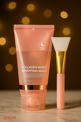 Winym Collagen Peel Off Mask With Brush for Instant Glow Boost(100 ml)