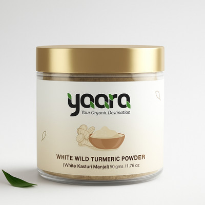 Yaara Premium Quality Rare & Original White Kasturi Manjal Powder - Natural Face Pack(50 g)