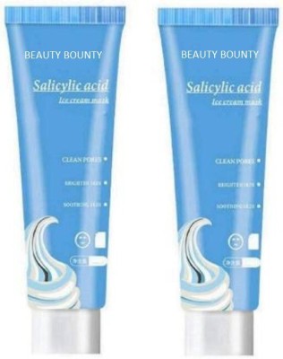 beauty bounty Salicylic Acid Ultra Cleansing Ice Cream Mask 120ml (Pack of 2)(240 ml)