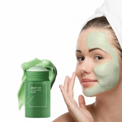 Wonholli Green Mask Stick For Face Moisturizes Oil Control(40 g)