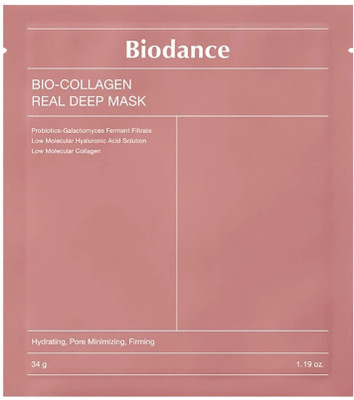 BIODANCE Bio-Collagen Real Deep Mask, Hydrating Overnight, Pore Minimizing ( Pack of 1 )(34 g)