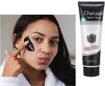 Luipui charcoal peel off face pack mask for anti acne pimples(130 g)