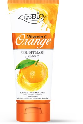 purobio Vitamin C Orange Peel Off Facial Mask Glowing Beautiful Skin | Remove Blackheads(100 ml)