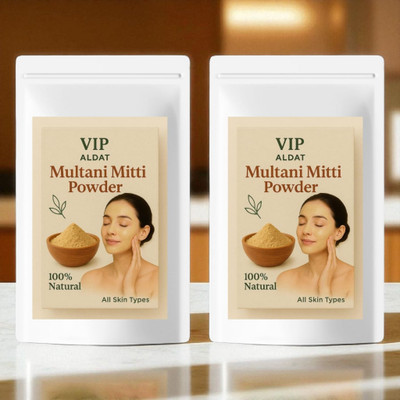 VIP ALDAT Herbal Multani Skin Rescue Set With Tulsi, Sandalwood, And Floral Rose Oil(450 g)