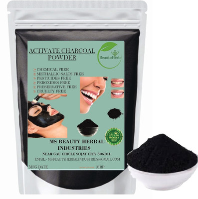 Beautoherb Best Quality Charcoal Powder for face pack new skin(400 g)