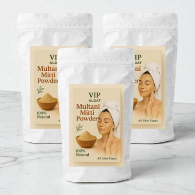 VIP ALDAT Multani Mitti UltraAura Ayurvedic Skin Radiance Boost & Glow Face Pack(450 g)
