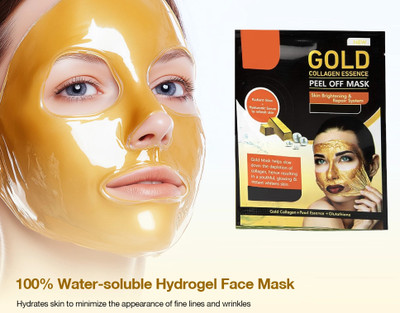 Sheny All Skin Types & Helps Remove Acne, Gold Peel Off Mask ( PACK OF 1)(25 ml)