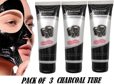 SEUNG DEEP CLEANSING AND BLACKHEADS REMOVER CHARCOAL MASK PACK OF 3(390 g)