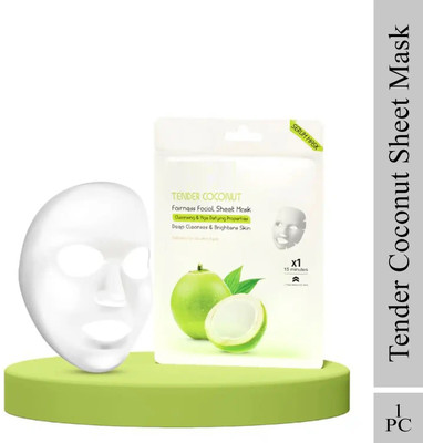GULGLOW99 Tender coconut Face Sheet Mask Oil Control Soft & Healthy Skin(20 g)