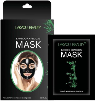 Lakyou Beauty Bamboo Charcoal Facial Mask | Deep Cleansing | Detoxifying | Oil Control(200 g)