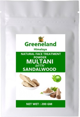 GREENELAND NATURAL Multani Mitti With Sandalwood Powder ( FACE PACK ) 200 GM(200 g)