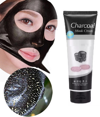 nn Charcoal Mask Cream for Deep Cleansing, Face Mask Blackhead Remover (Pack of 1)(130 g)
