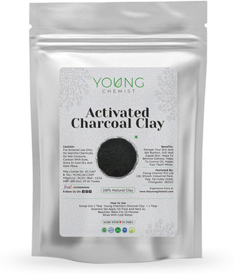 Young Chemist Natural Activated Charcoal Powder For Natural Deep Cleansing(100 g)