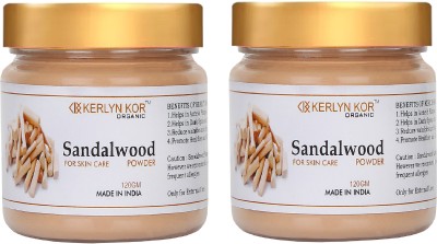 Kerlyn Kor Sandalwood Powder for Face Pack - 120 gm ( pack of 2 )(240 g)