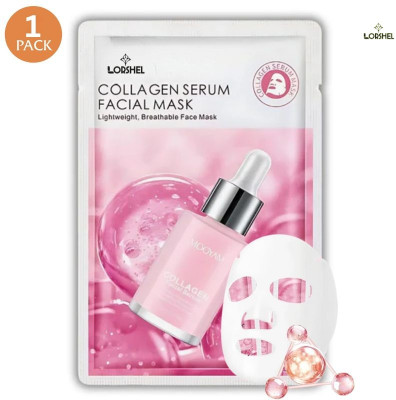 LORSHEL Collagen Face Mask Facial Mask Sheet Hydrate Nourish(25 ml)