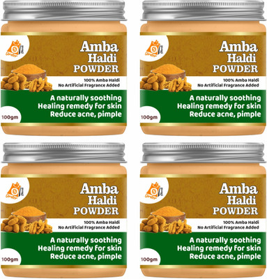 Ordershock Organic Amba Haldi Powder For Face Glowing & Brightening Skin Care Powder(400 g)