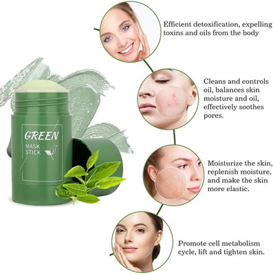 Luipui TRENDING SKIN BRIGHTENING GREEN TEA FACE MASK PACK OF 1(40 g)