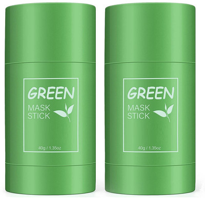MYEONG Green Tea Purifying Clay Stick Mask For Blackheads, Deep Cleanse(80 g)