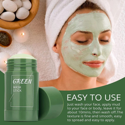 GABBU Green Tea Stick Mask Anti Acne Cleaning Solid Mask Stick For Face(40 g)