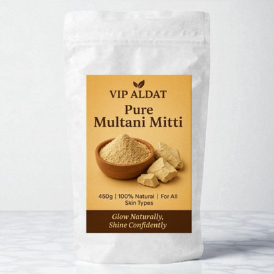 VIP ALDAT Multani Mitti – Natural Clear Glow & Radiance Powder(450 g)