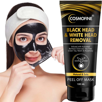 cosmofine Charcoal Peel Off Mask, Blackhead Remover Peel Mask, Deep Cleansing(100 ml)