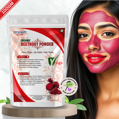 TQS Natural & Pure Beetroot Powder For Face Pack & Hair Pack & Lips(100 g)