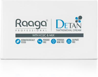 RAAGA PROFESSIONAL De-Tan Cream with and Milk (12g x 6 sachets)(72 g)