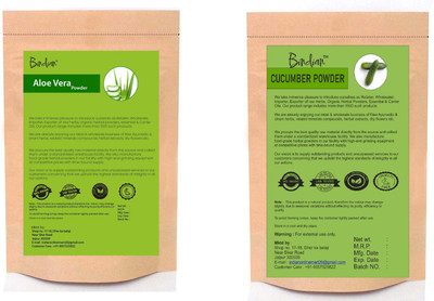 BIndian Aloe Vera Powder & Cucumber Powder Pack of 2(50 g)