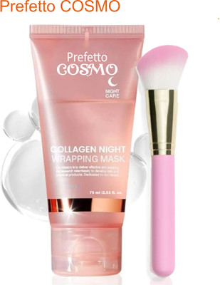 Prefetto COSMO Collagen Face Night Wrapping Peel-Off Mask Overnight Glow(2 Items in the set)