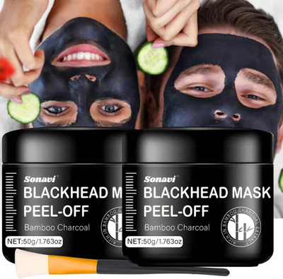 Sonavi Charcoal Peel Off Face Mask For Blackhead Removal For All Skin Type(100 g)