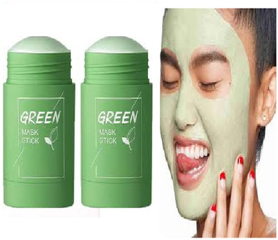 Luipui Original Green Tea Oil Control Clean Solid Mask Green Mask Stick (40 g)(80 g)