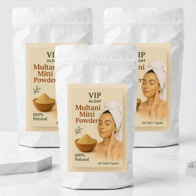 VIP ALDAT Multani Mitti Radiant Skin Care Herbal Detox Mask for Glowing Complexion(450 g)