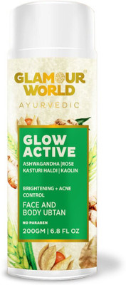 Glamour World Ayurvedic Glow Active Face & Body Grains for Sensitive Skin(200 g)