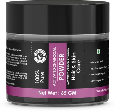 Holy Natural Activated charcoal powder for Teeth, Skin, Face - 65 GM(65 g)