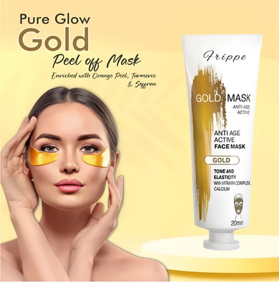 FRIPPE Pure Glow Anti Pollution With Gold Peel Off Mask Pack Of 1 (100 gm)(10 g)