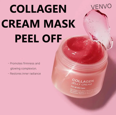venvo Pink Peel Mask Collagen Sleep Glow Treatment(100 ml)