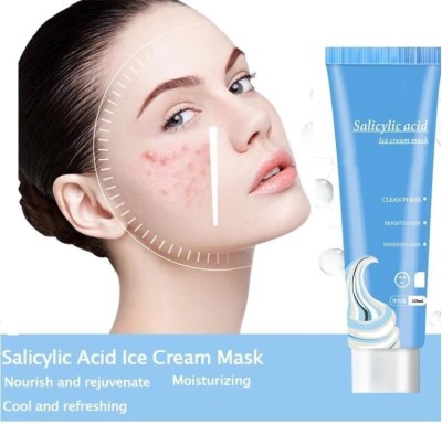 HUZURLU Salicylic Acid Ice Cream Cool Gel Face Mask(120 ml)